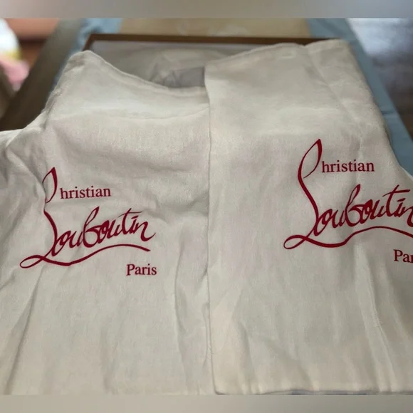 Christian Louboutin Silver Glitter Sneakers - Picture 5 of 8